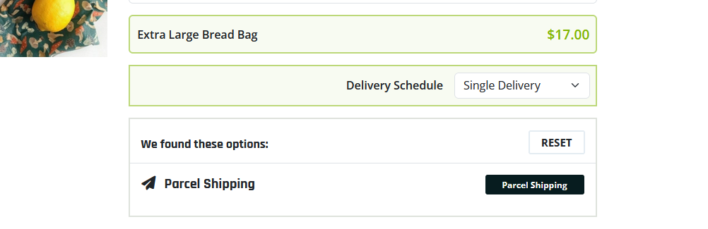Shipping appearing as an option at checkout